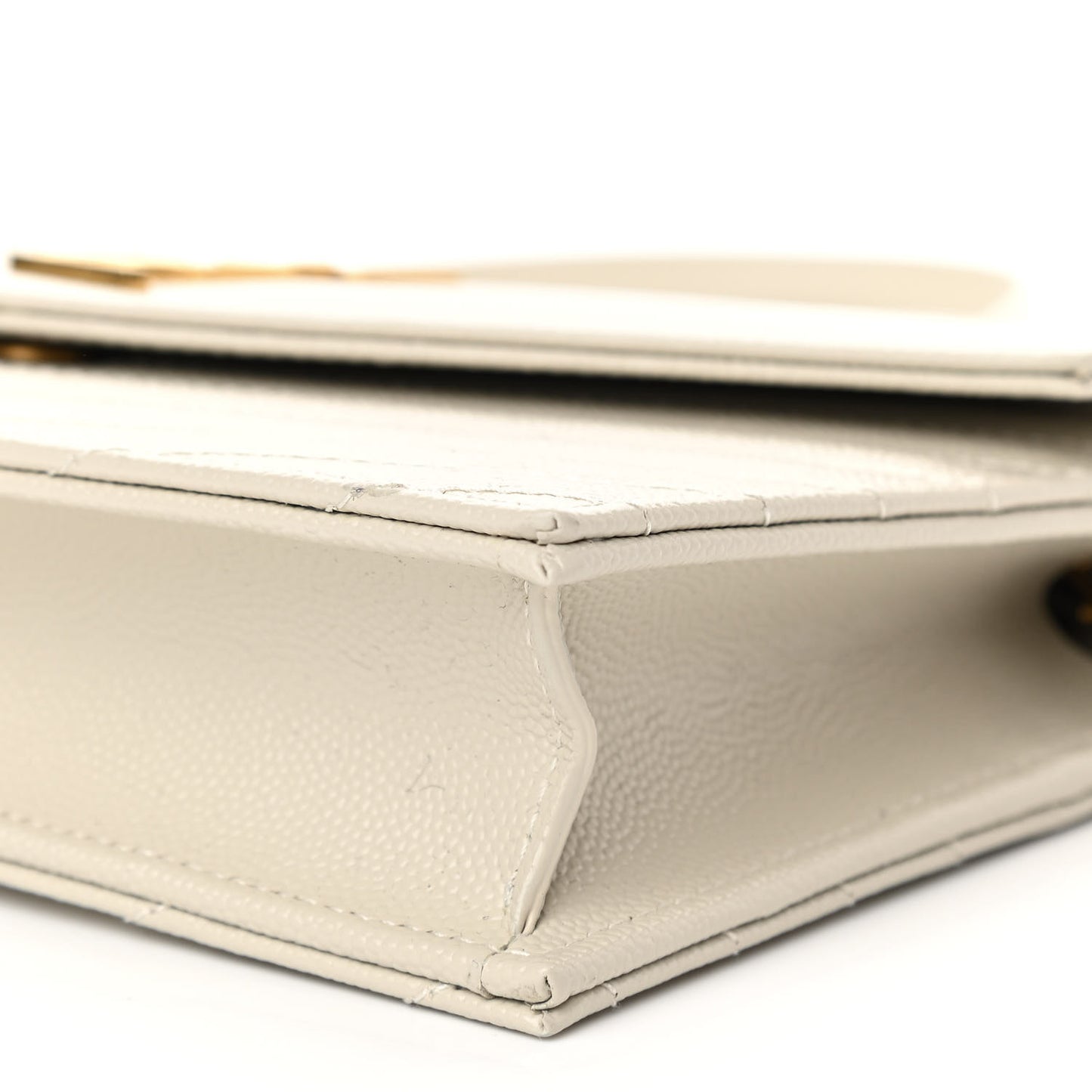 Grain De Poudre Matelasse Chevron Cassandre Envelope Chain Wallet Nude Powder