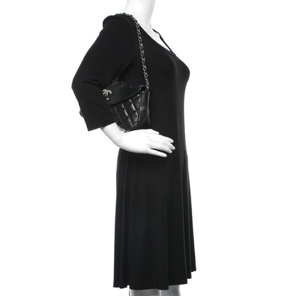Chanel Lambskin Quilted CC Turnlock Flap Shoulder Bag Black 2 of 9