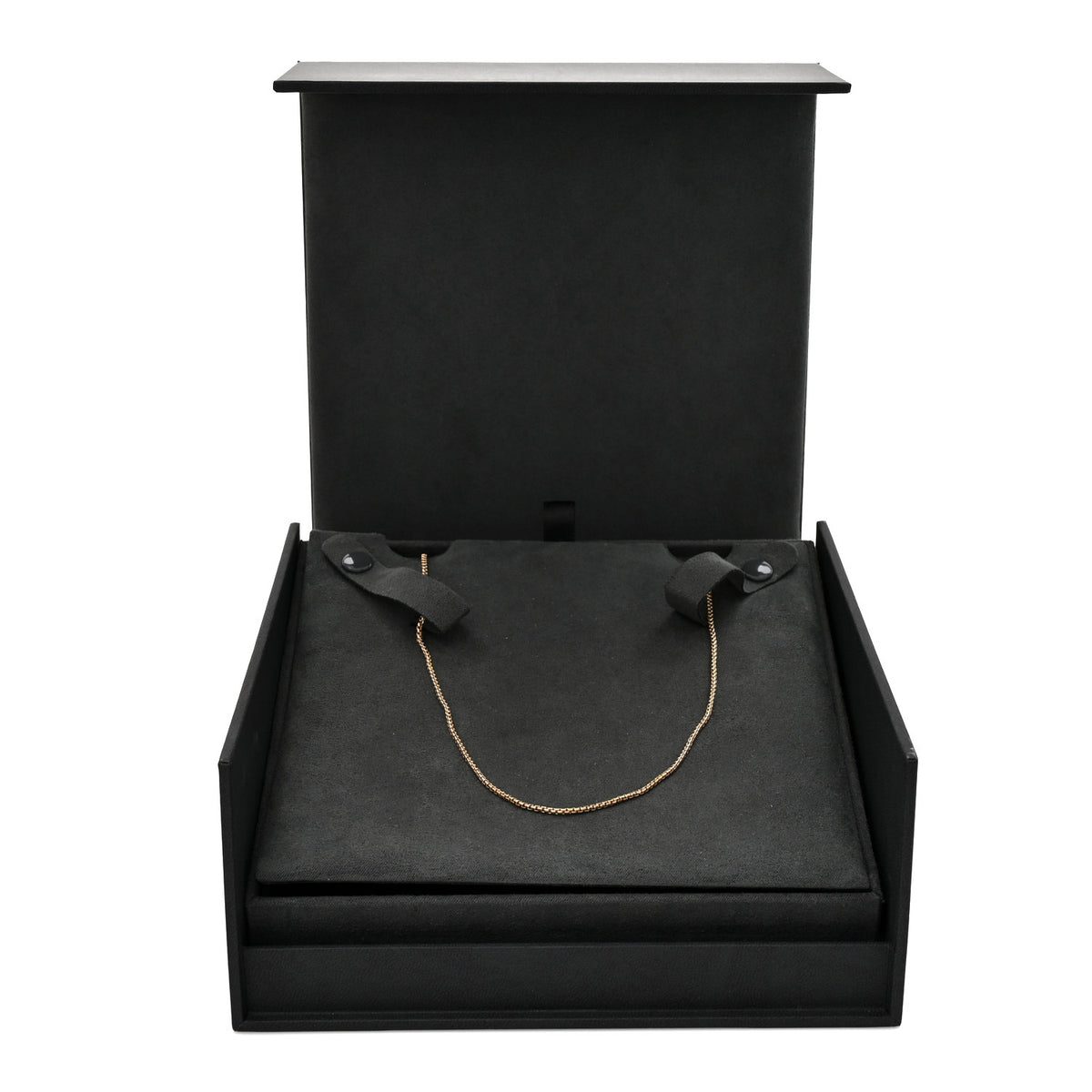 18K Yellow Gold 1.7mm Box Chain Necklace 18"
