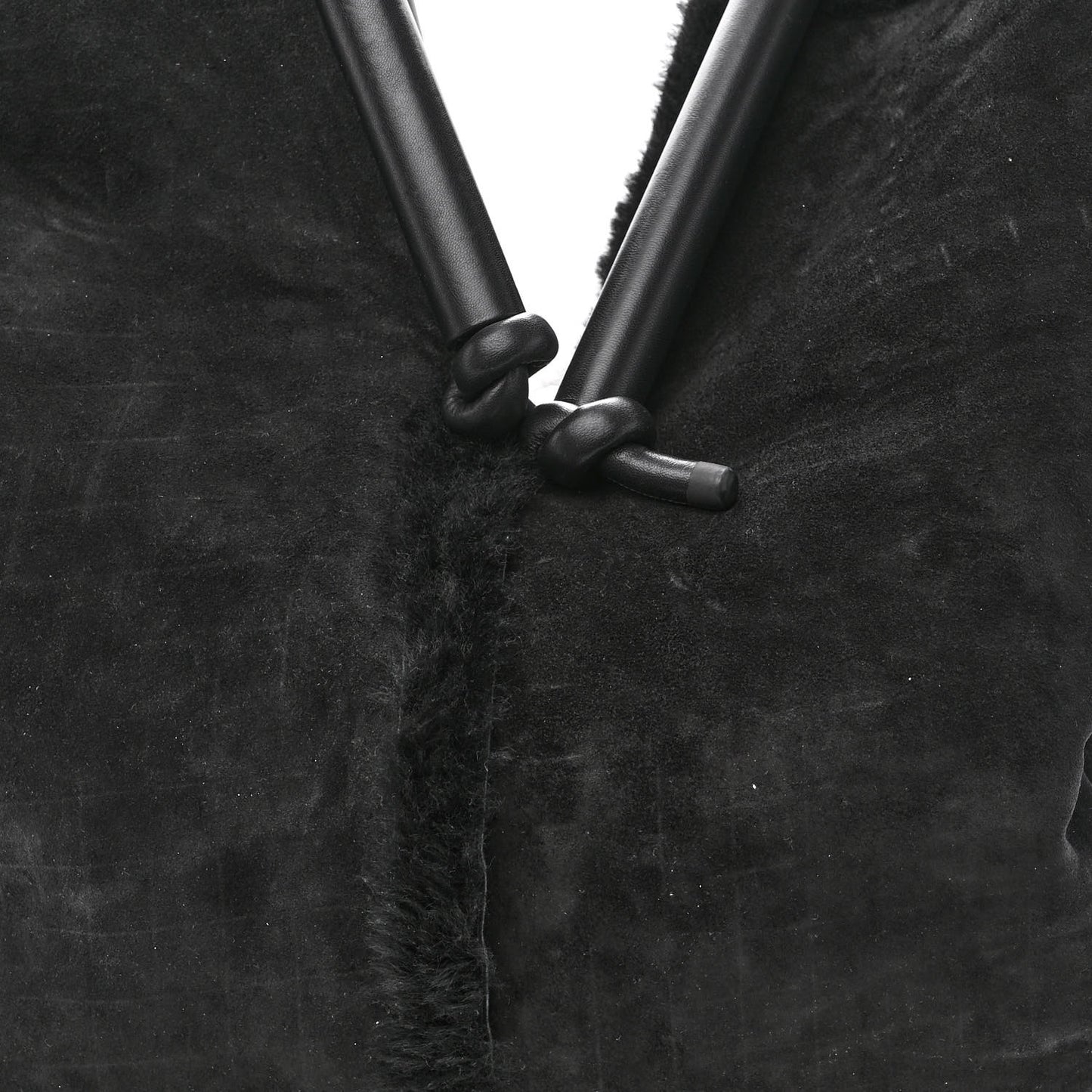 Shearling Reversible Tote Black