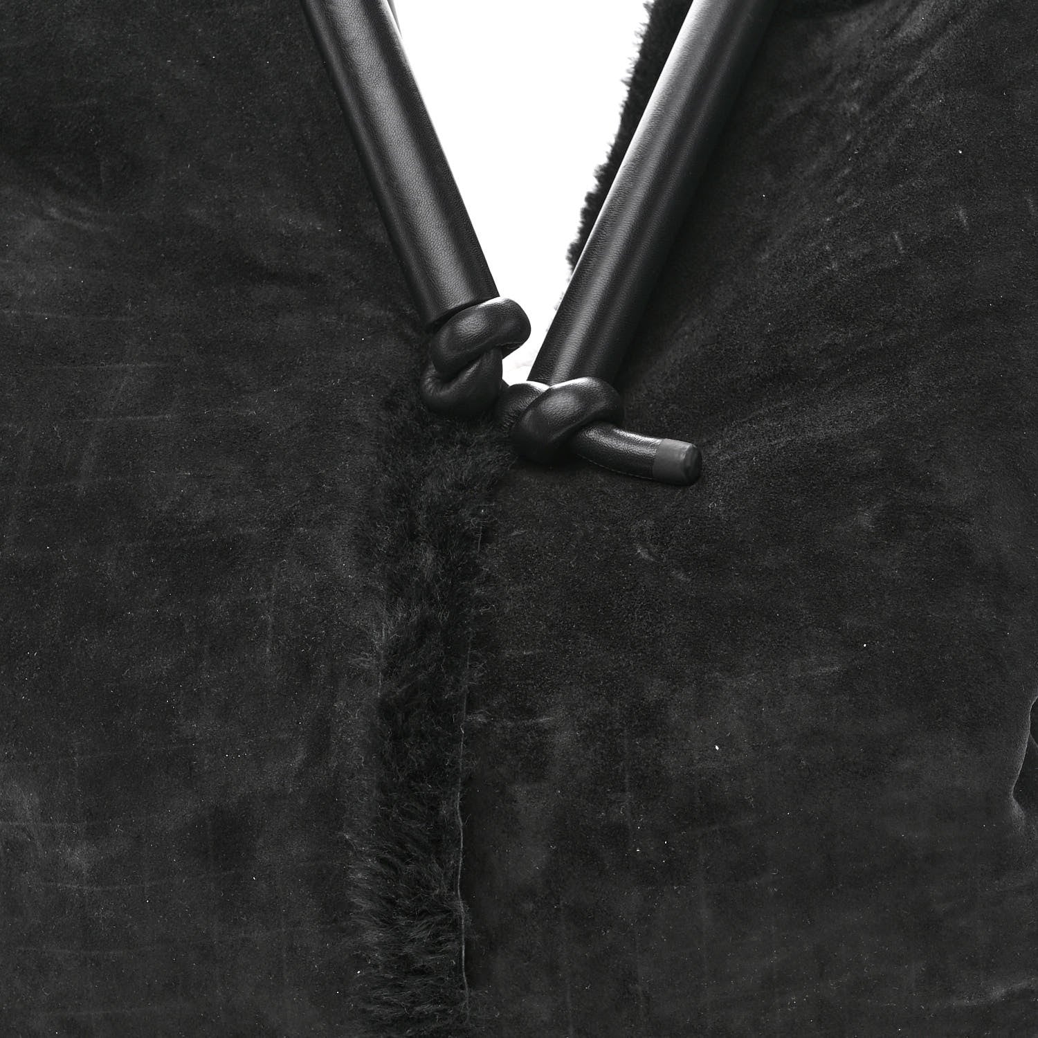 Bottega Veneta Shearling Reversible Tote Black 11 of 15