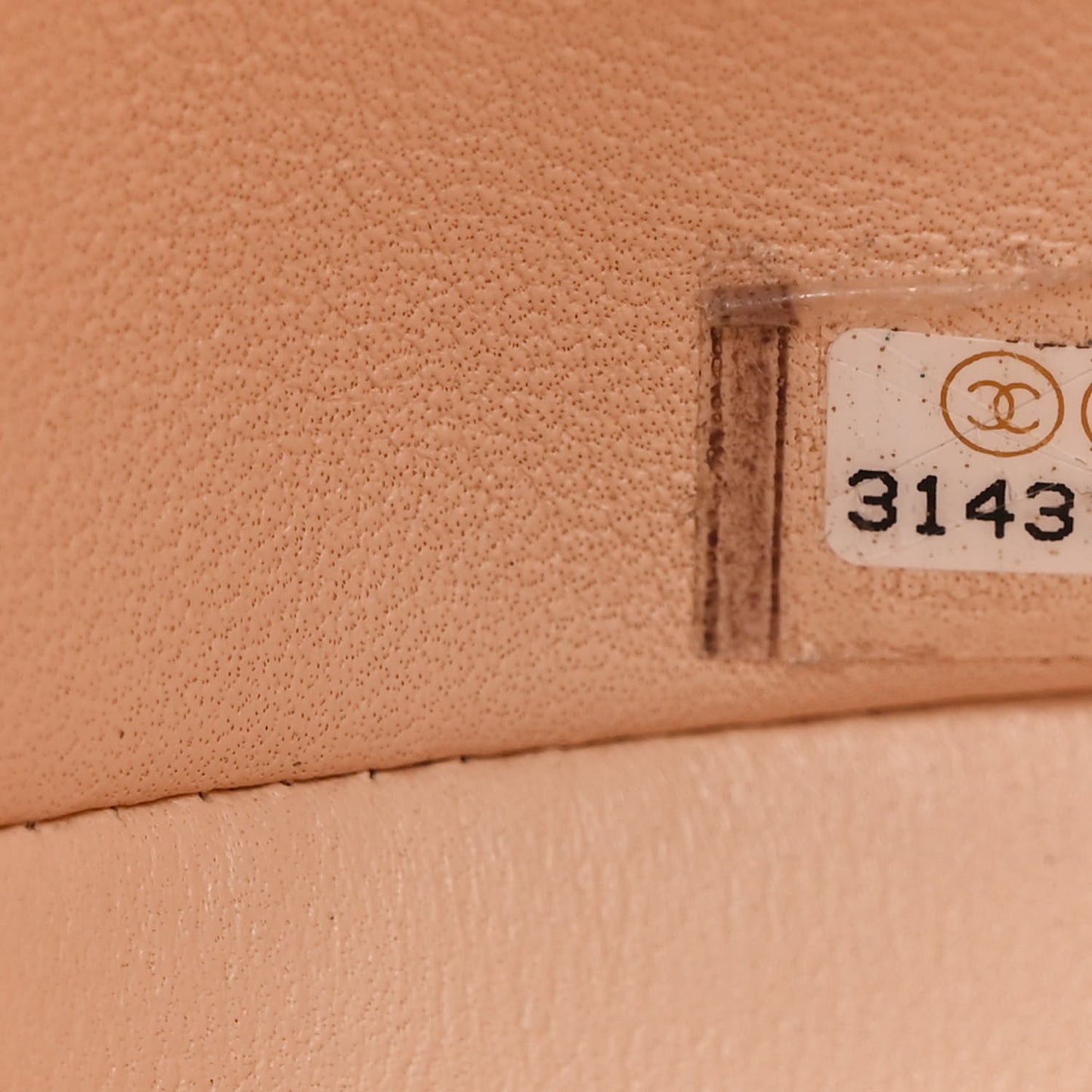 Lambskin Quilted Small Double Flap Beige