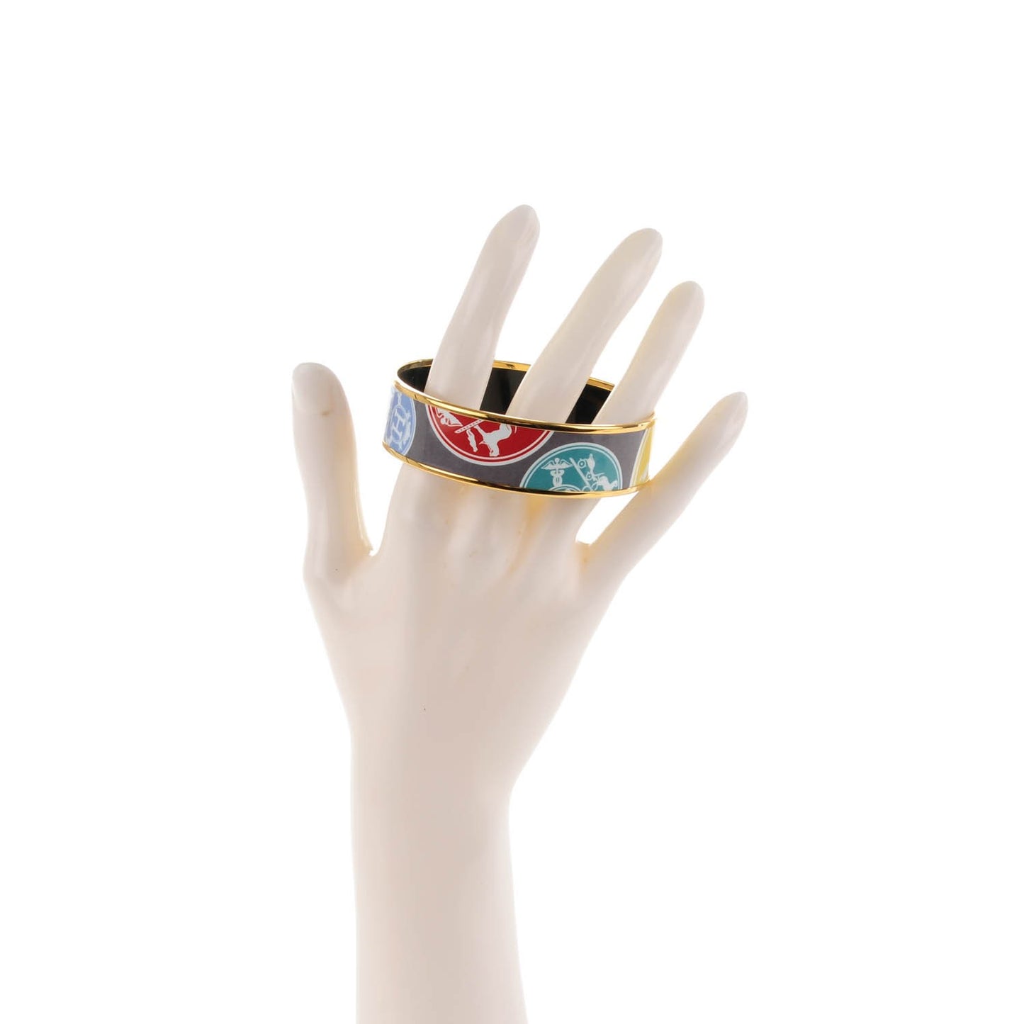 Enamel Printed Wide Ex Libris Bracelet 70