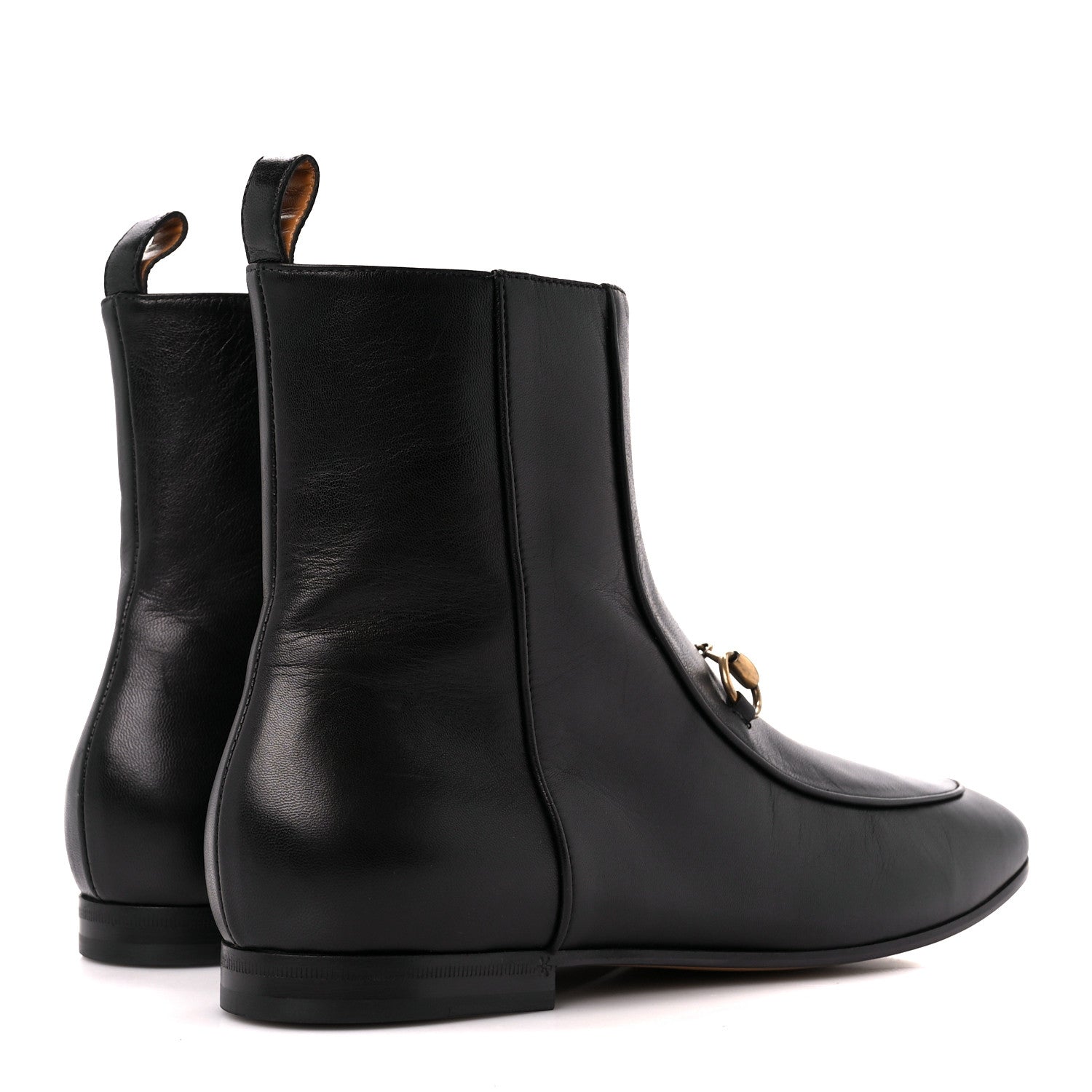 Gucci Malaga Kid Womens Jordaan Ankle Boots 39 Black 4 of 9