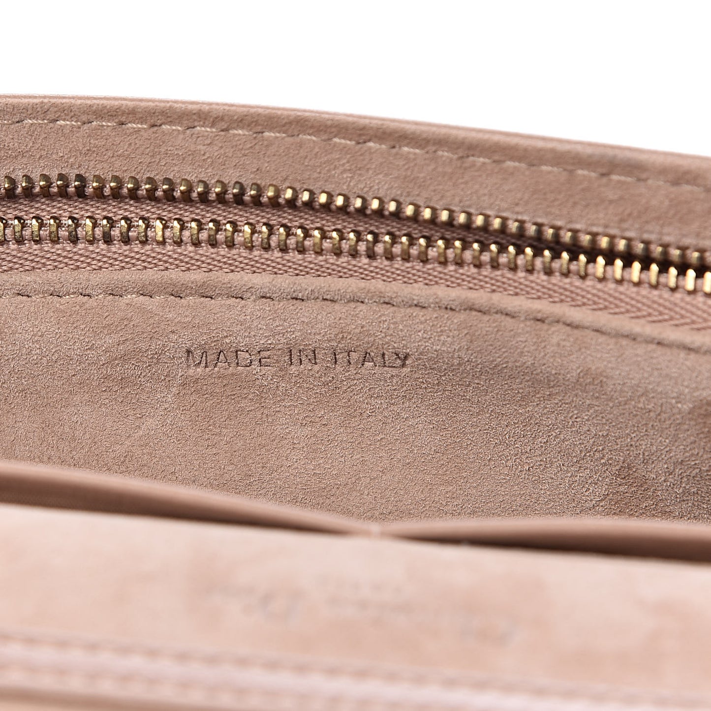 Calfskin Studded Diorama Wallet on Chain Pouch Nude