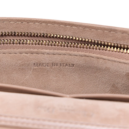 Christian Dior Calfskin Studded Diorama Wallet on Chain Pouch Nude 7 of 10