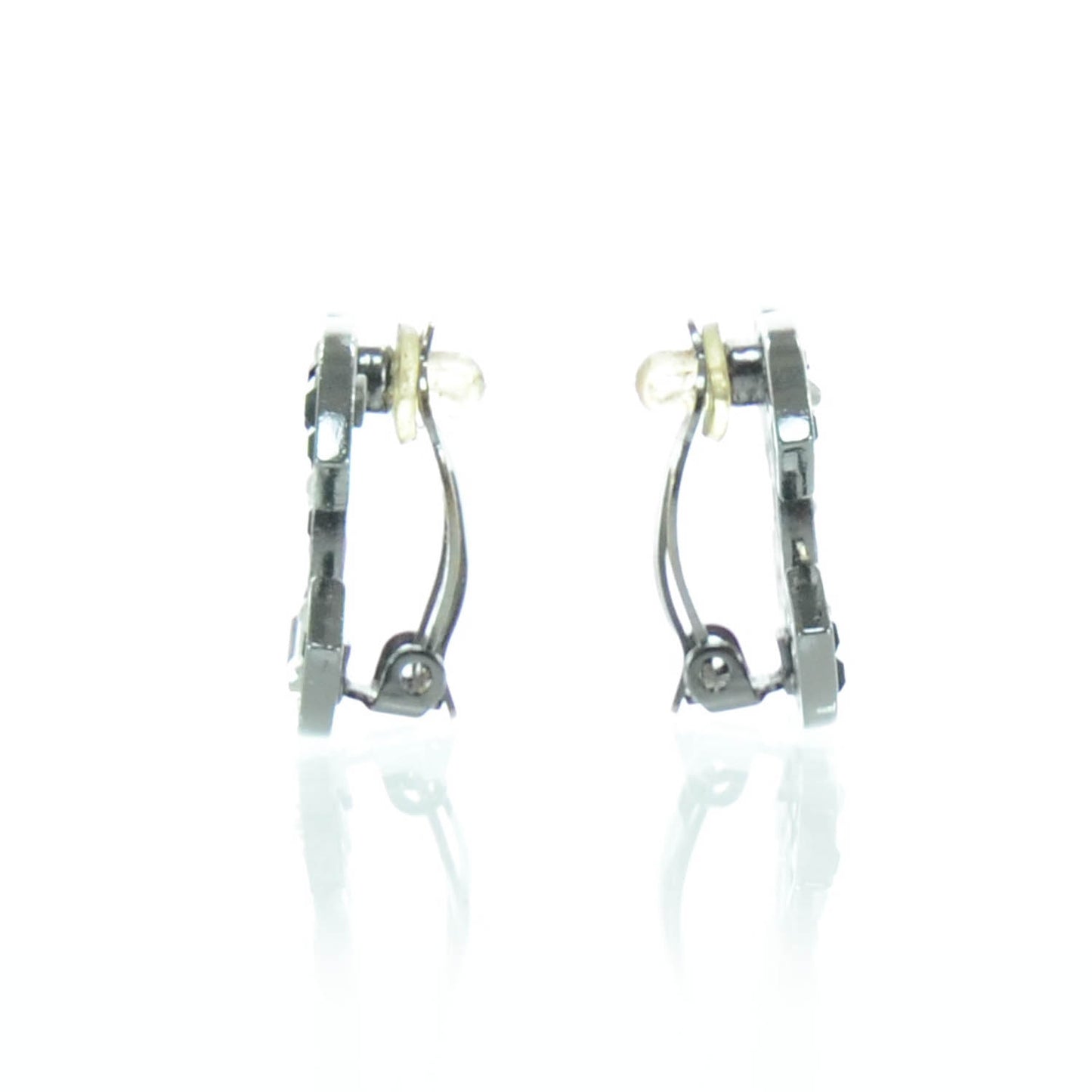 Crystal Pearl CC Clip On Earrings