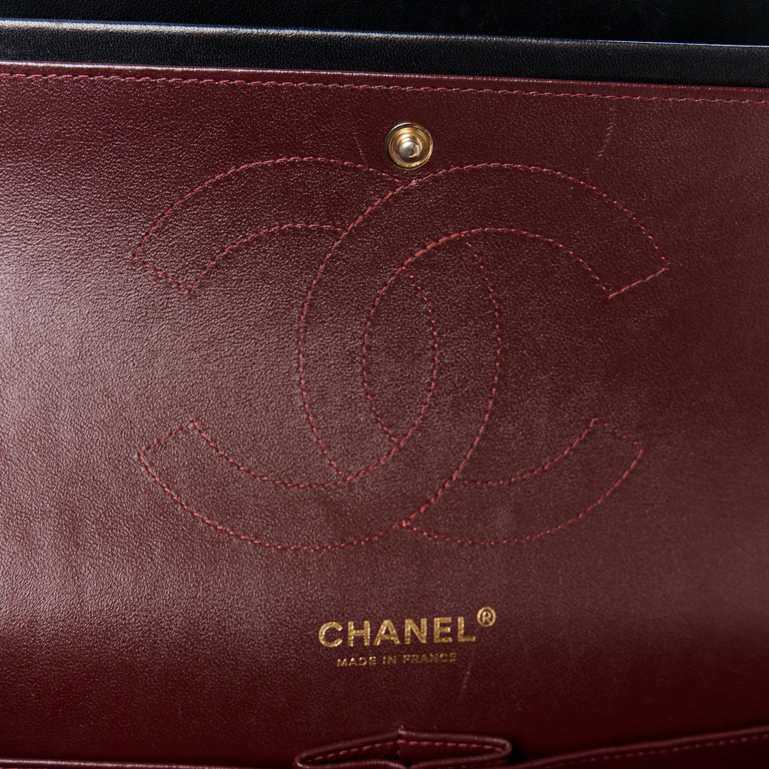 Chanel Lambskin Quilted Jumbo Double Flap Black 6 of 11