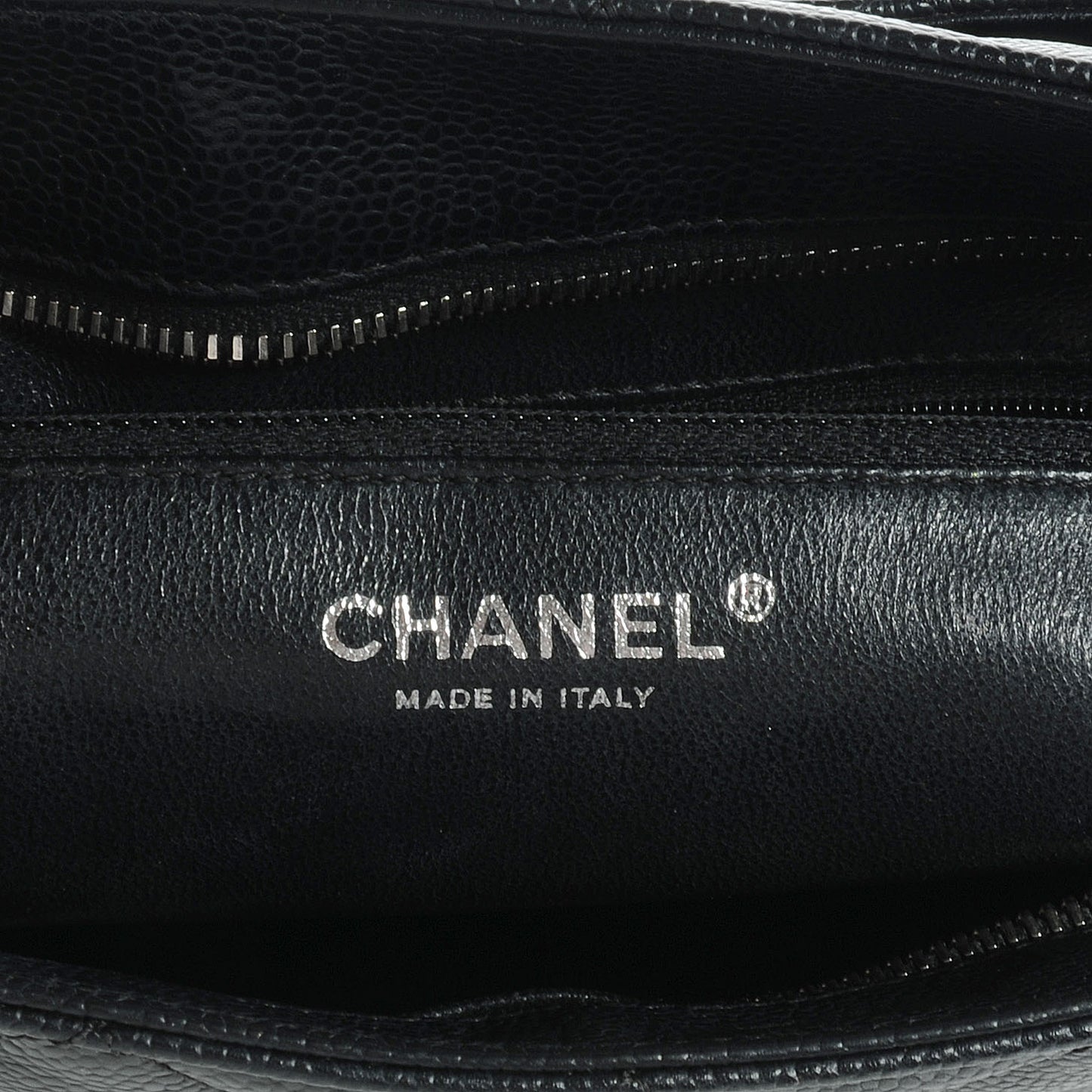 Caviar Quilted Medallion Tote Black