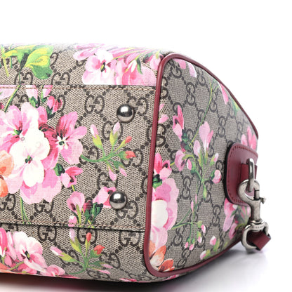 Gucci GG Supreme Monogram Blooms Small Boston Beige Multicolor Dry Rose 5 of 8
