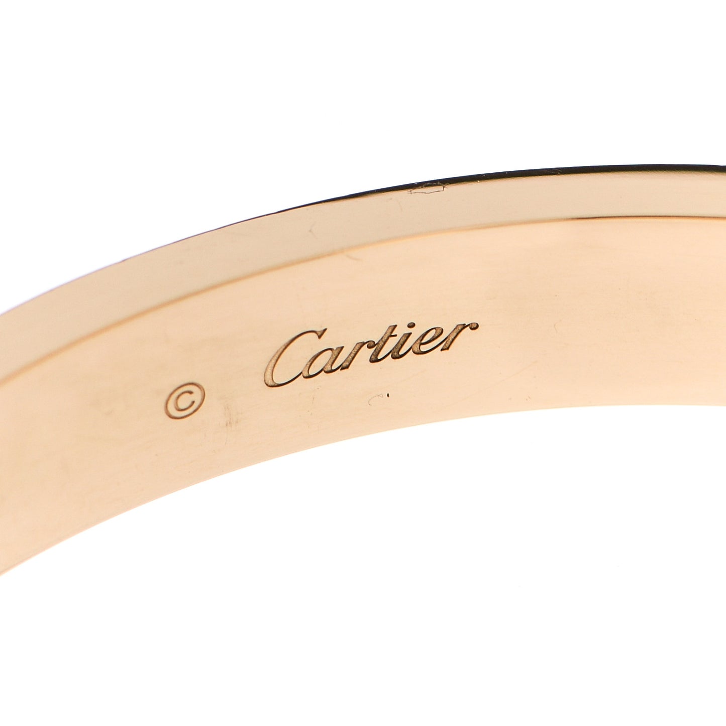 18K Yellow Gold 4 Diamond LOVE Bracelet 17