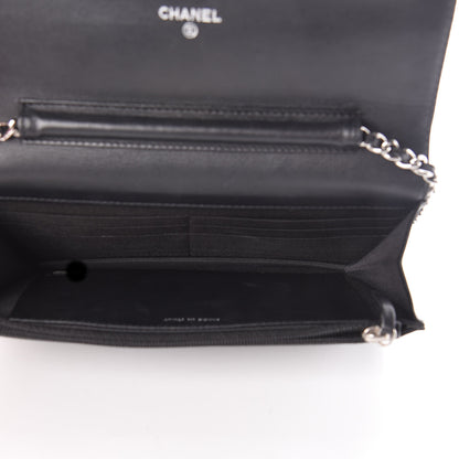 Chanel Caviar Timeless CC Wallet On Chain WOC Black 5 of 16