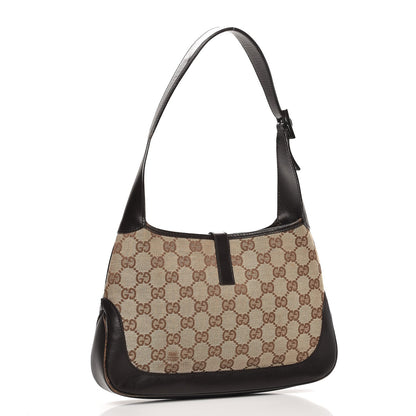 Gucci Monogram Web Small Jackie O Hobo Dark Brown 3 of 15