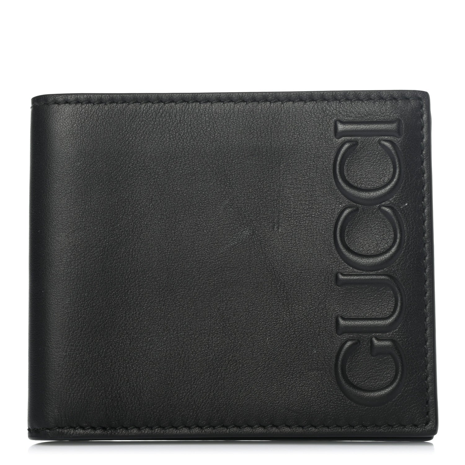 Gucci Smooth Calfskin XL Bi-Fold Wallet Black 1 of 7