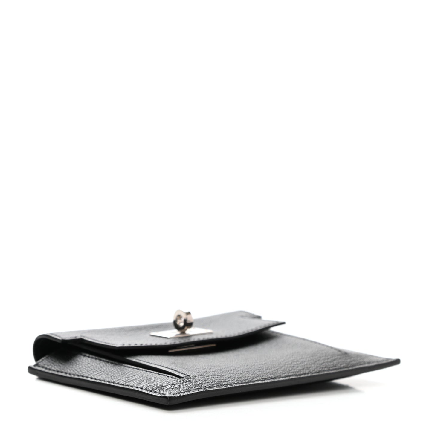 Chevre Mysore Kelly Pocket Compact Wallet Black