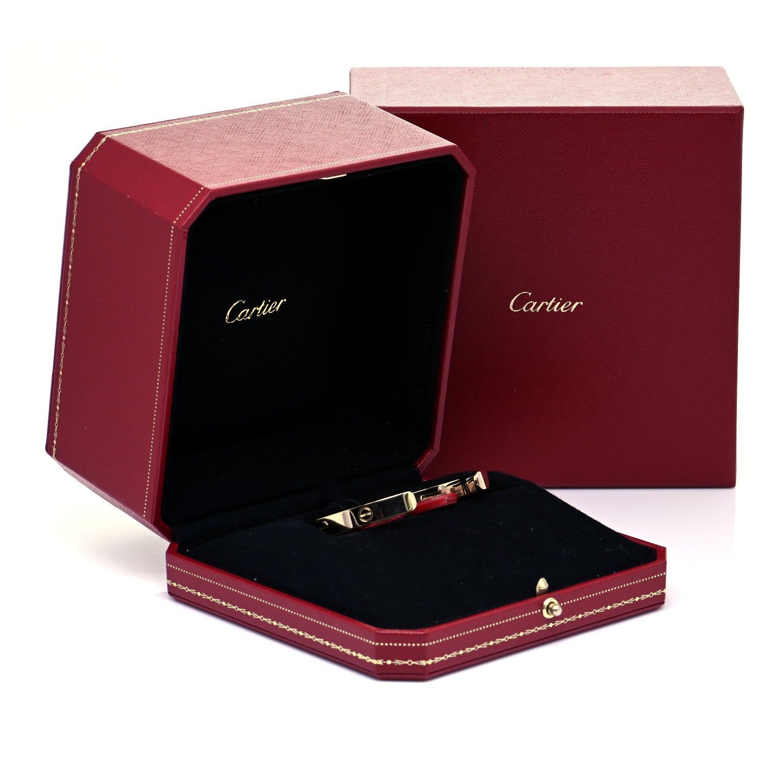 Cartier 18K Yellow Gold LOVE Cuff Bracelet 19 7 of 7