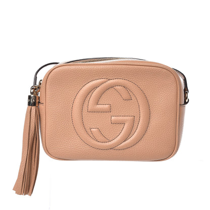 Gucci Pebbled Calfskin Small Soho Disco Bag Rose Beige 1 of 9
