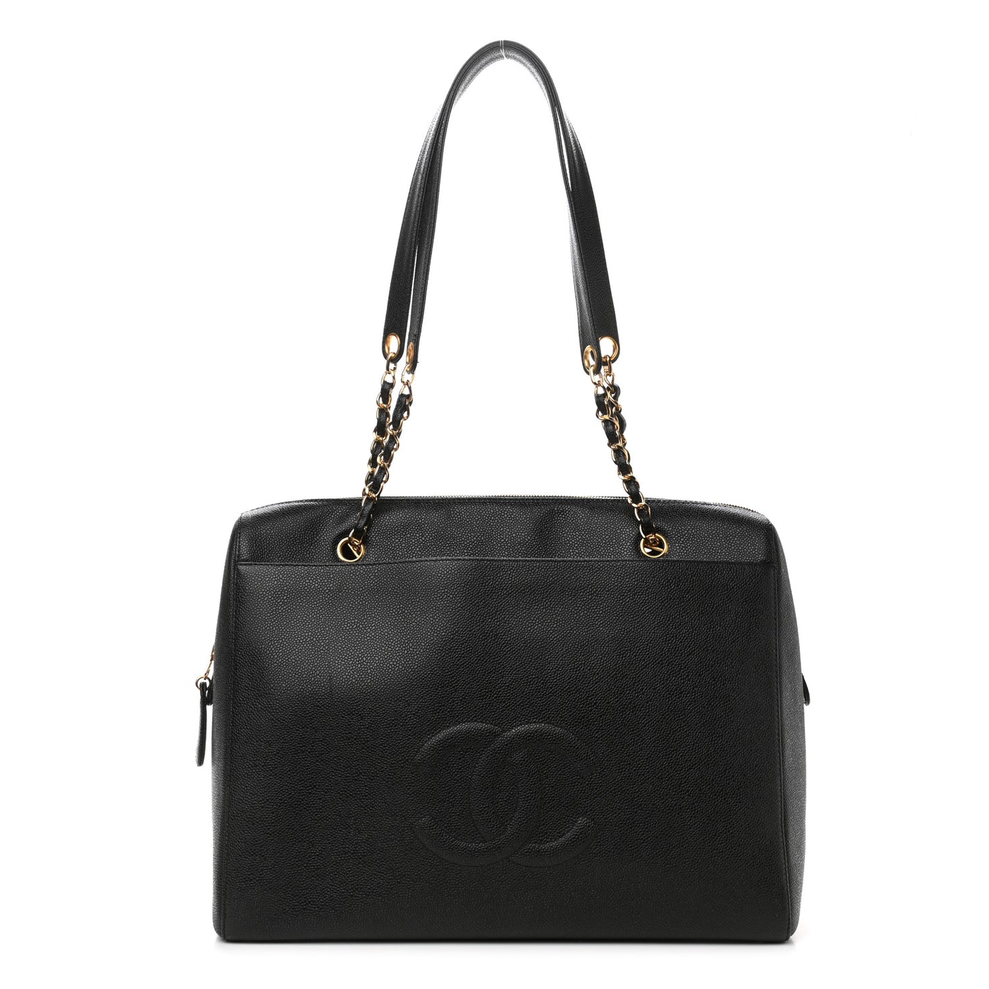Caviar CC Shoulder Bag Black
