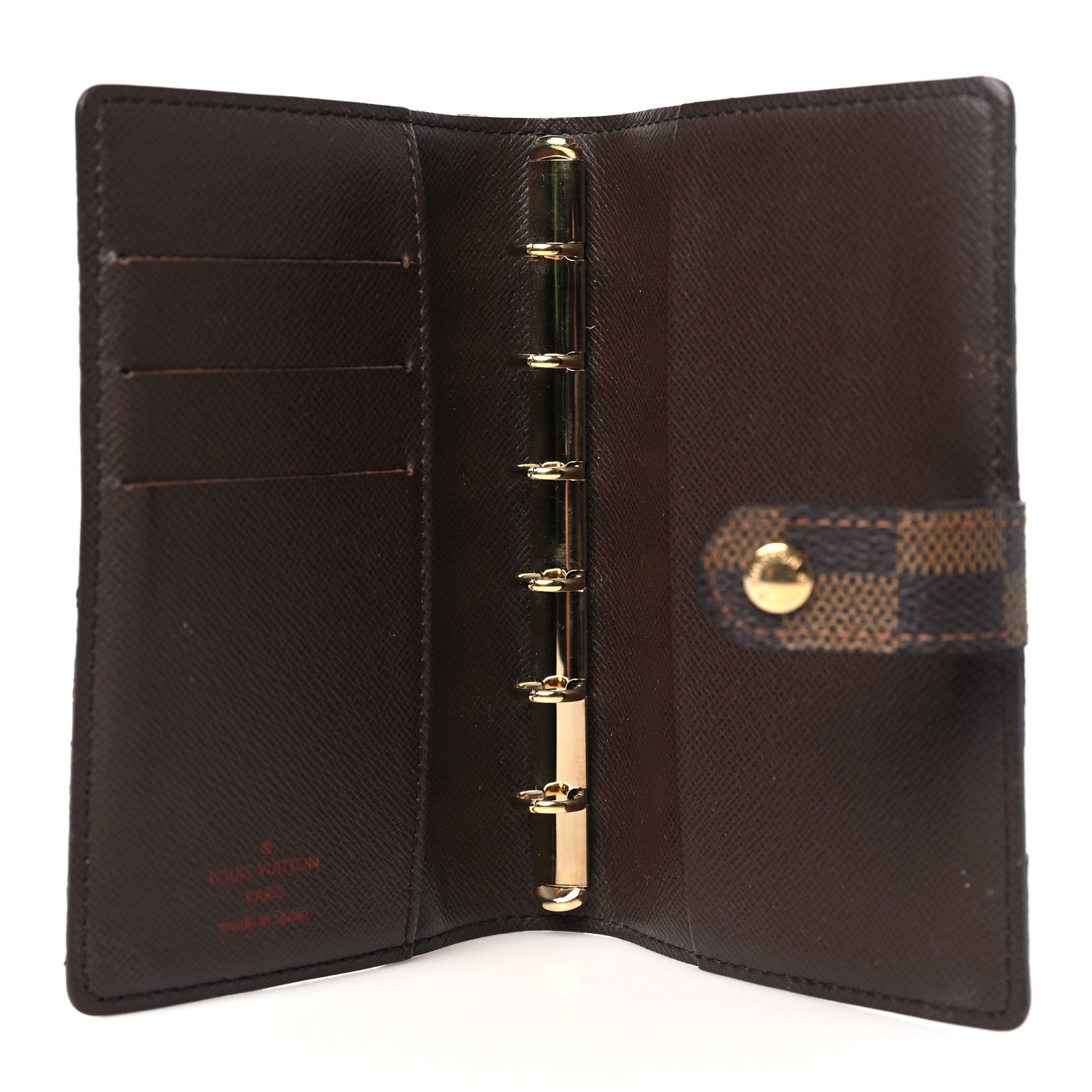 Louis Vuitton Damier Ebene Small Ring Agenda Cover 5 of 7