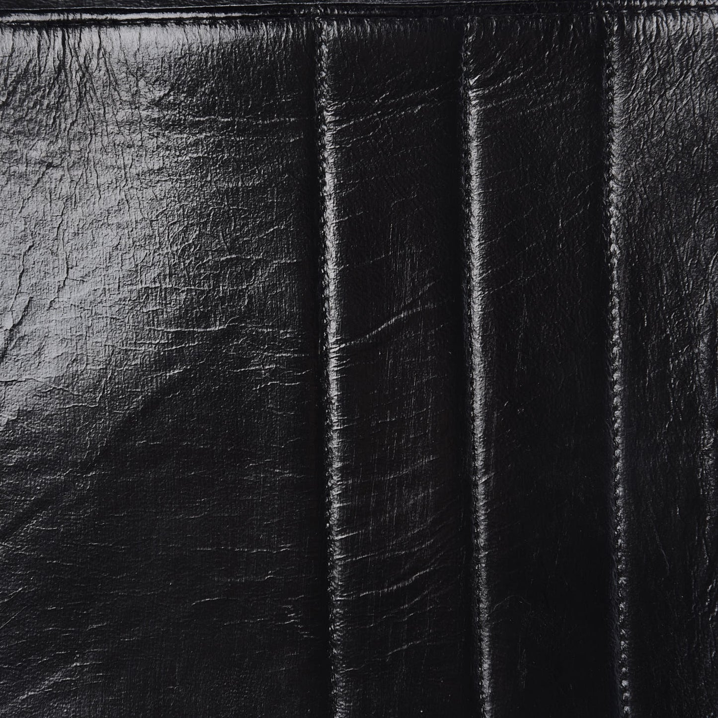 Lambskin Vertical Quilted CC Flap Shoulder Bag Black