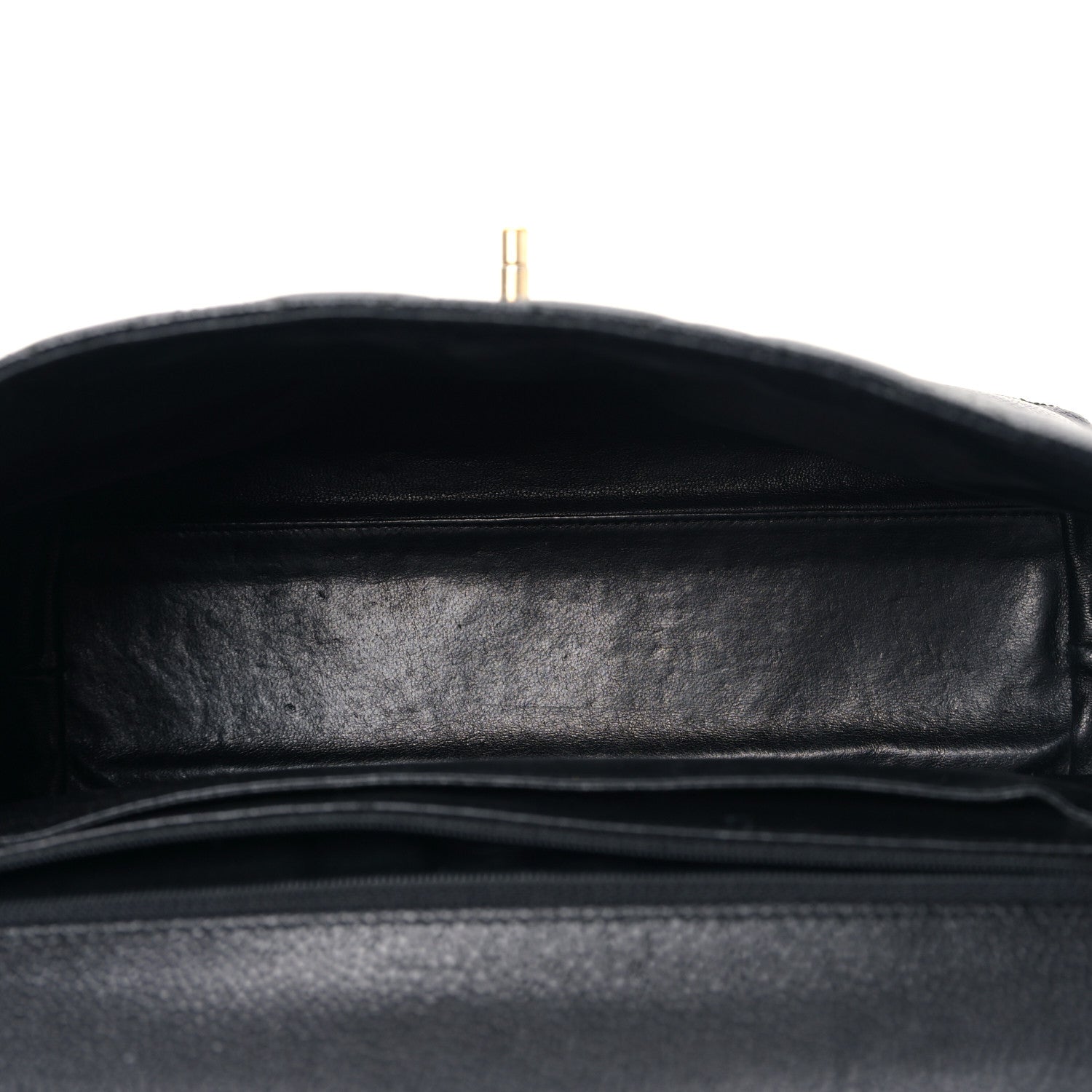 Chanel Caviar Quilted Jumbo Kelly Flap Black 5 of 10