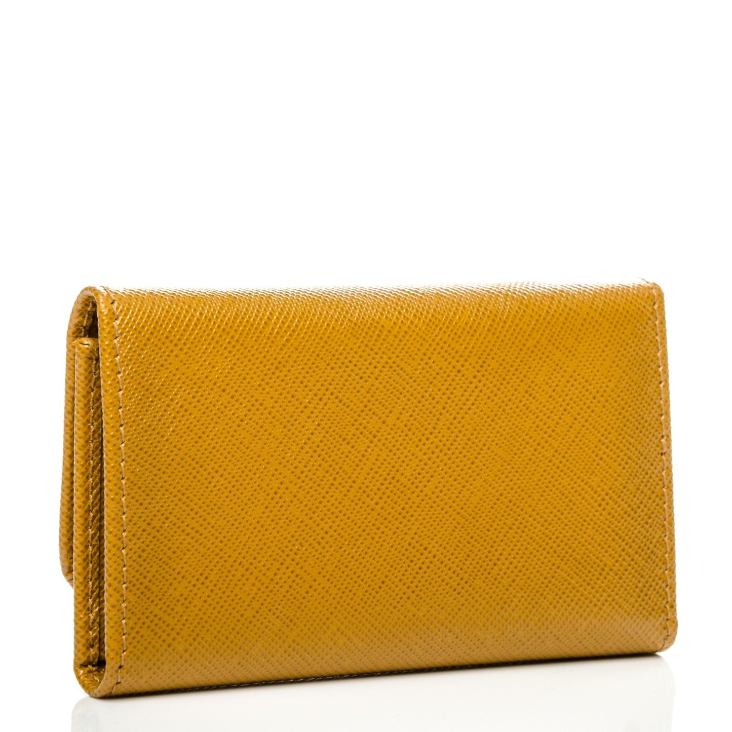 Saffiano Metal 6 Key Holder Ocra