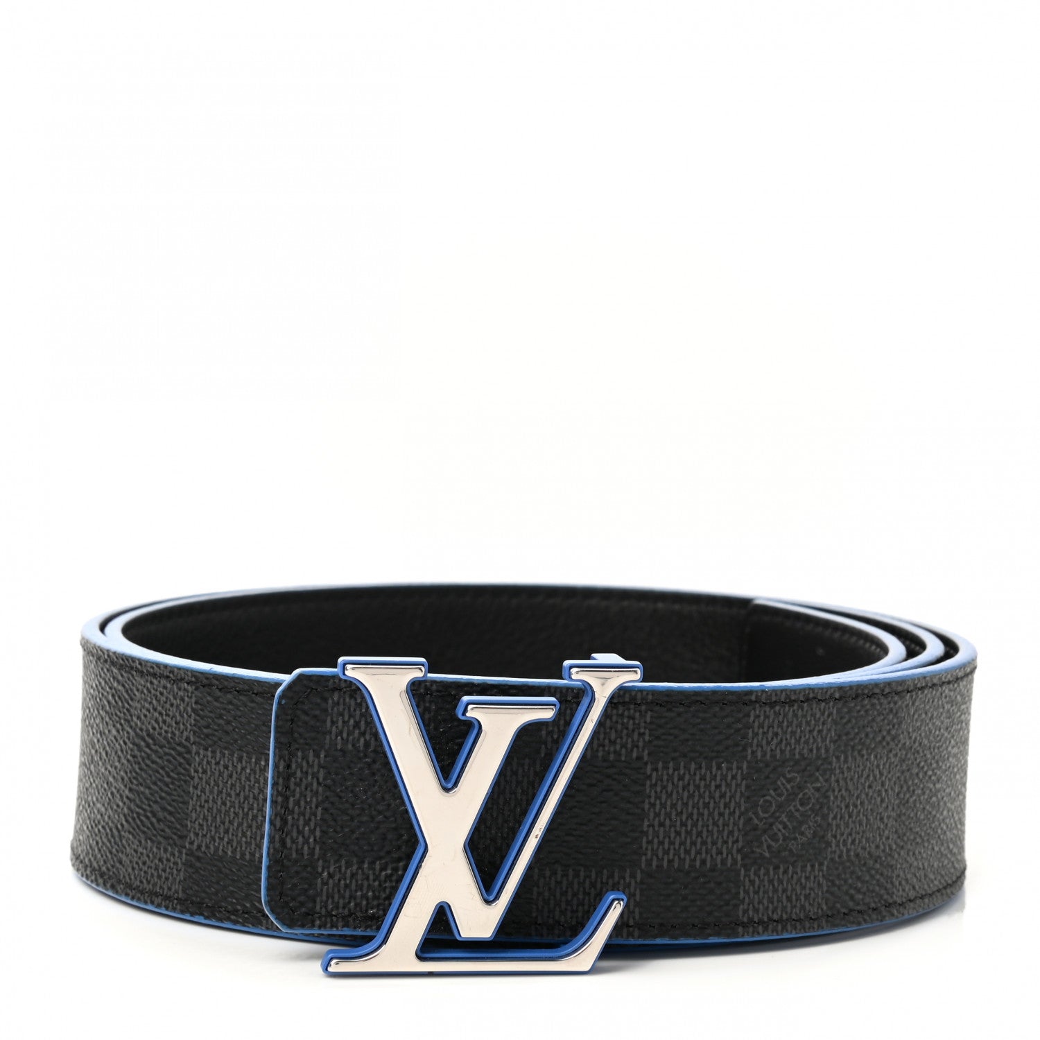 Louis Vuitton Damier Graphite 40mm LV Initiales Belt 95 38 1 of 6