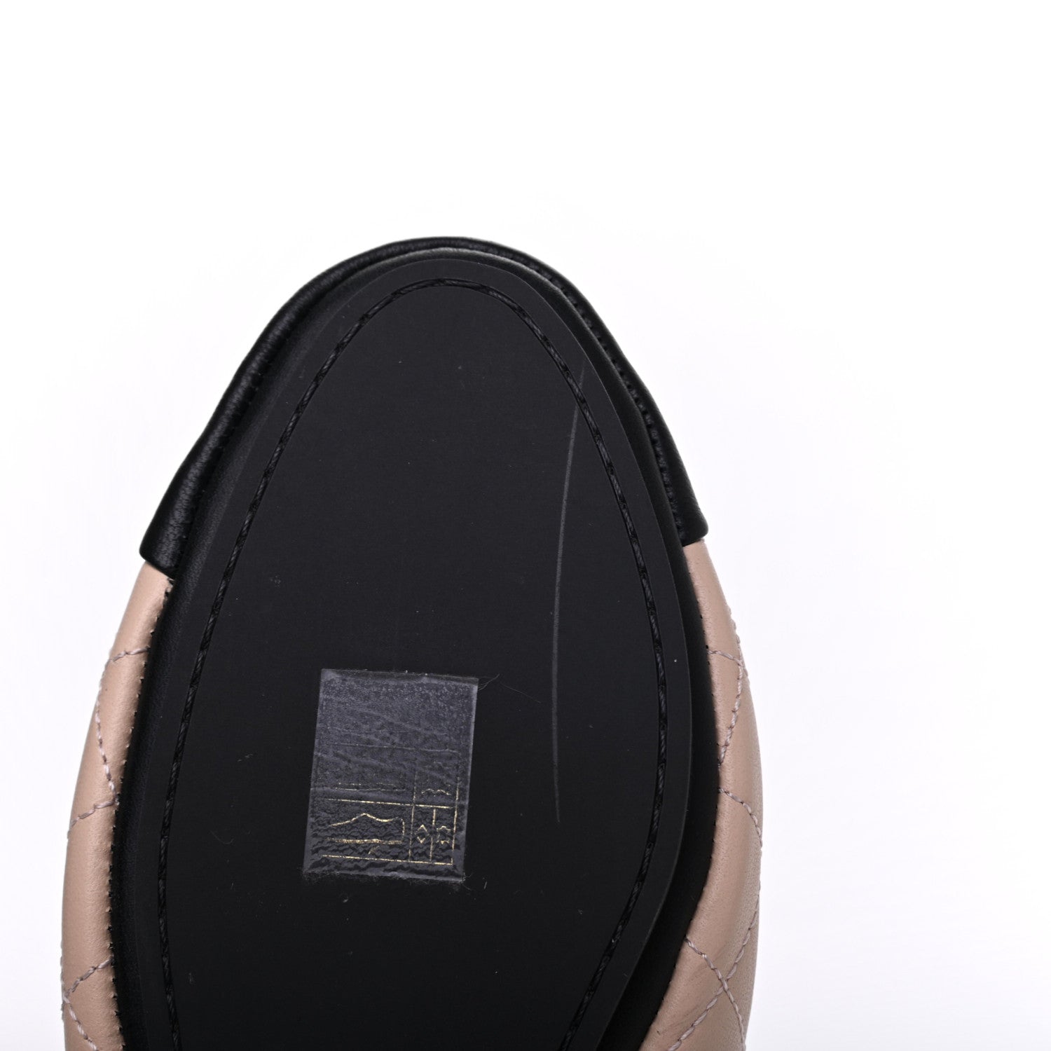 Chanel Lambskin Quilted Cap Toe Slipper With Pouch 37 Pink Black 9 of 17