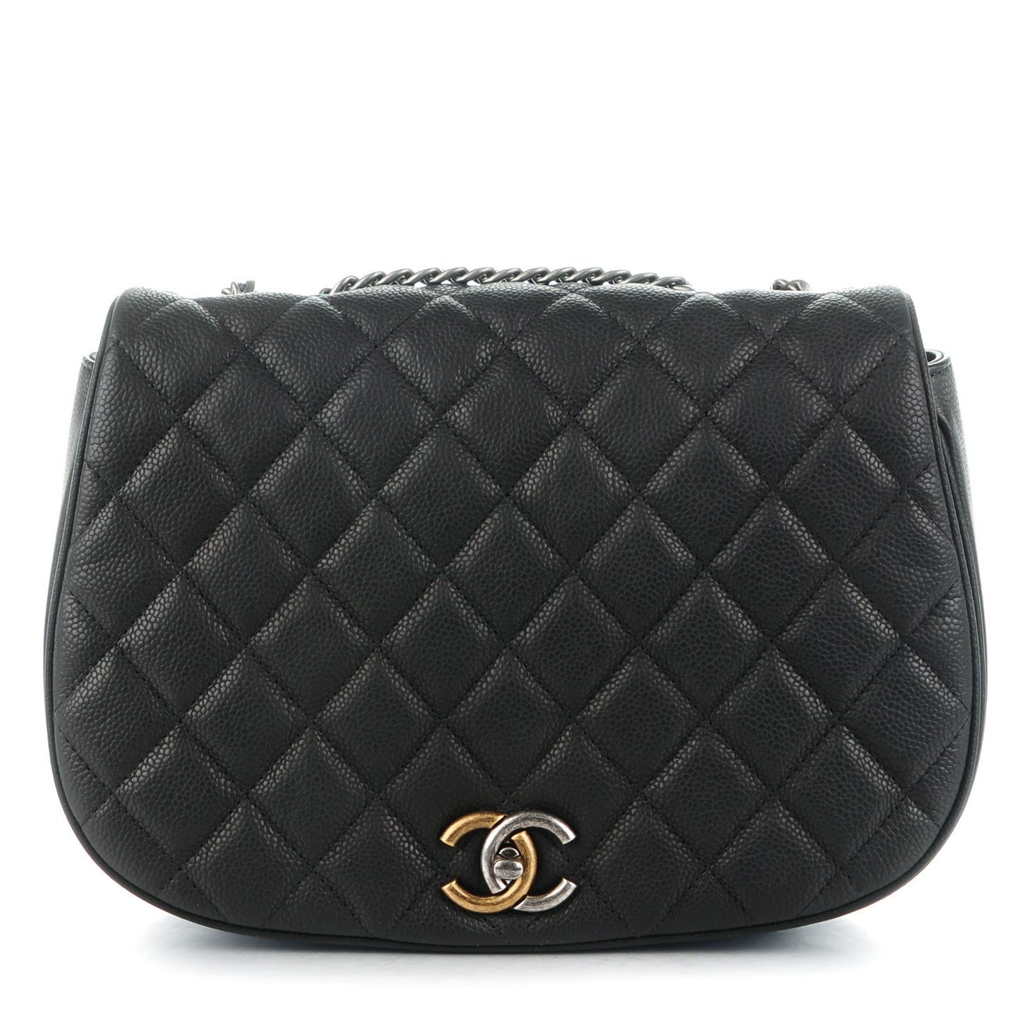 Caviar Casual Pocket Messenger Flap Black