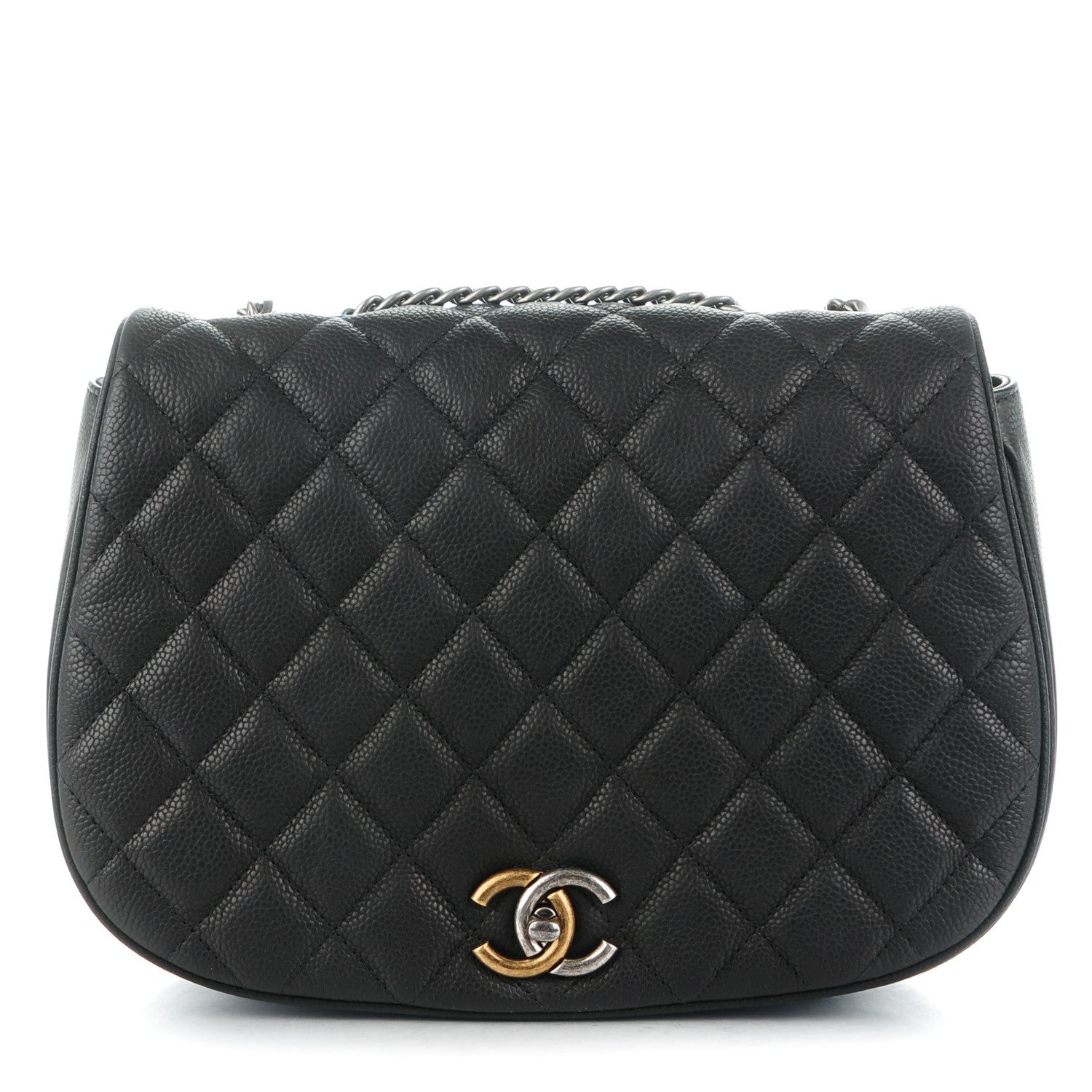Chanel Caviar Casual Pocket Messenger Flap Black 1 of 8