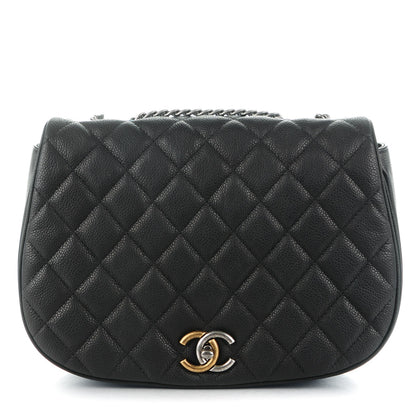 Chanel Caviar Casual Pocket Messenger Flap Black 1 of 8