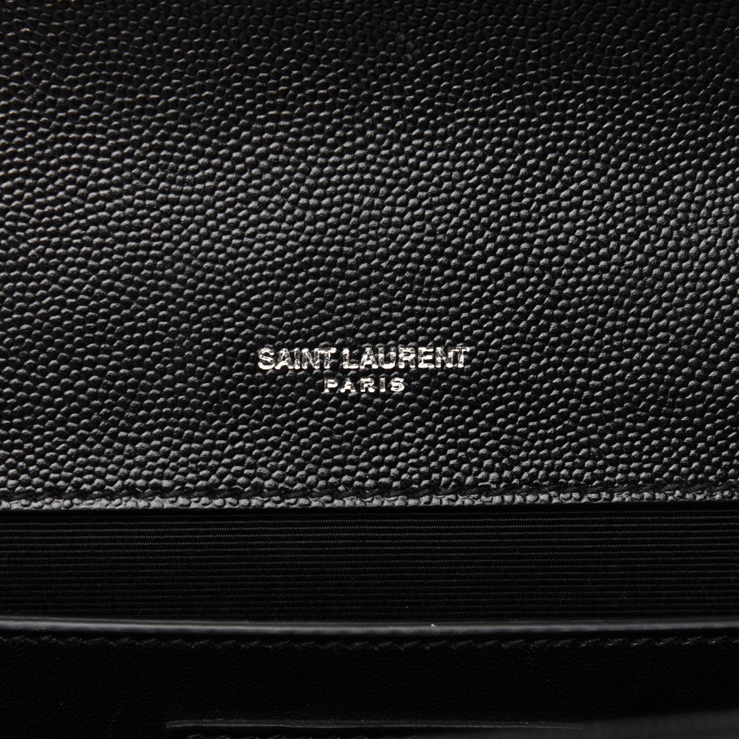 Saint Laurent Grain De Poudre Large Classic Monogram Kate Satchel Black 8 of 15