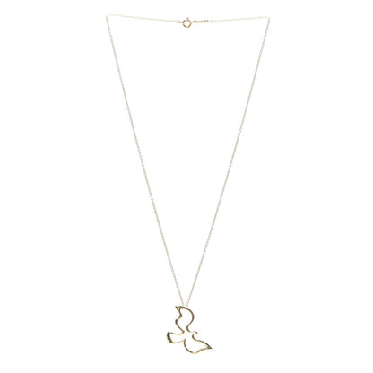 Tiffany 18K Yellow Gold Paloma Picasso Dove Pendant Necklace 3 of 6