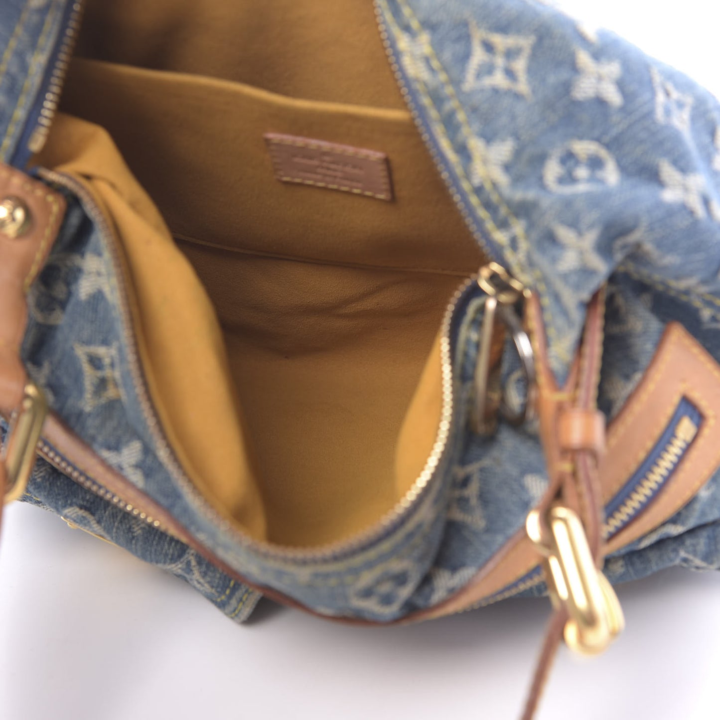 Monogram Denim Baggy PM Blue