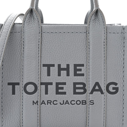 Marc Jacobs Grained Calfskin Mini The Tote Bag Grey 9 of 11