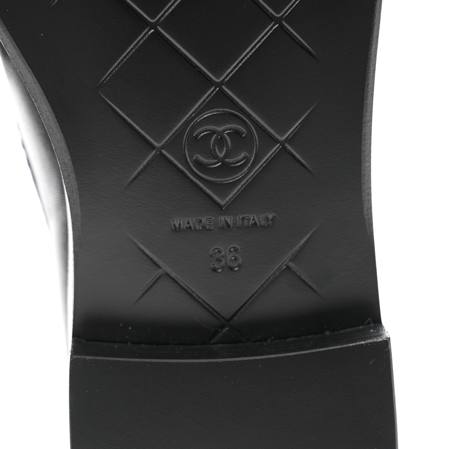 Chanel Lambskin Quilted CC Turnlock Loafers 36 Black 7 of 9