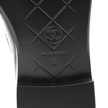 Chanel Lambskin Quilted CC Turnlock Loafers 36 Black 7 of 9