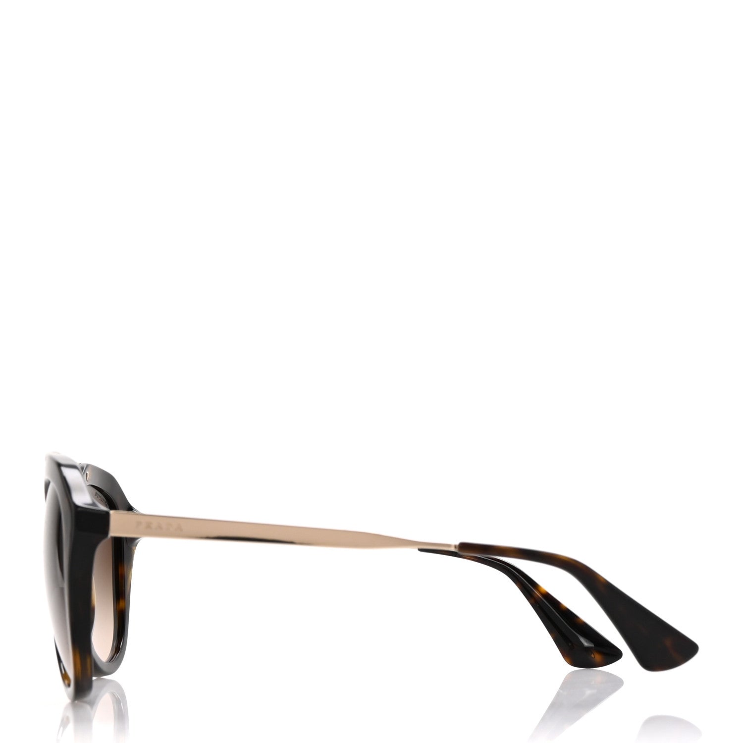 Prada Cinema Sunglasses SPR 12Q Tortoise Gold 3 of 8