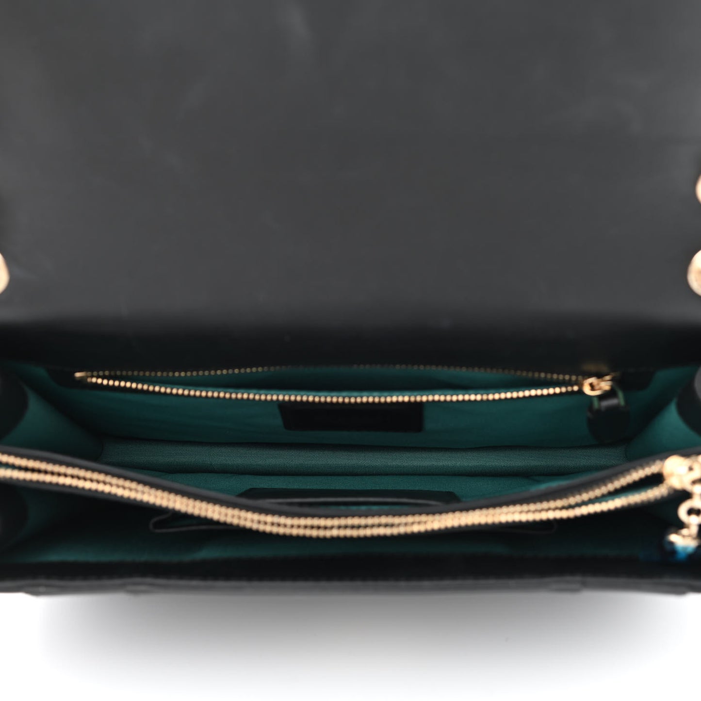 Calfskin Serpenti Forever Shoulder Bag Black