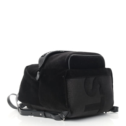 Stella McCartney Velvet Mini Falabella GO Backpack Black 4 of 10