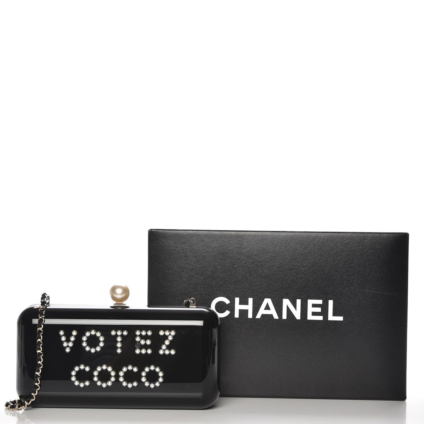 Plexiglass Votez Coco Evening In The Street Clutch Black