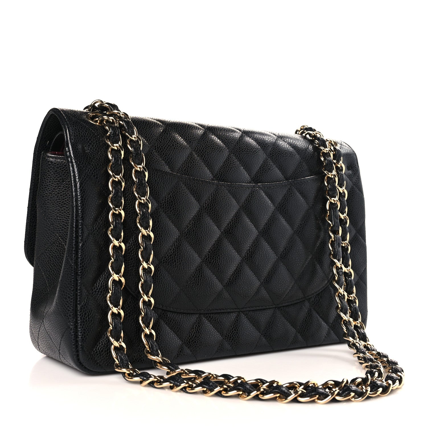 Chanel Caviar Quilted Jumbo Double Flap Black 3 of 10