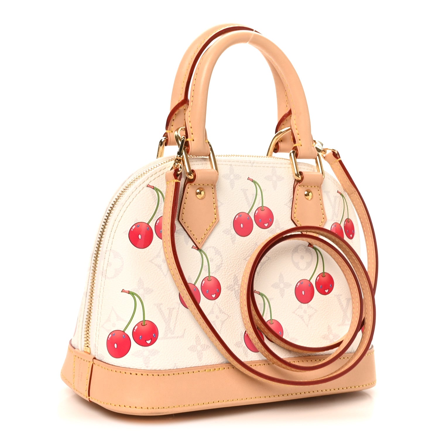 Louis Vuitton LV X TM Monogram Cerises Alma BB White 3 of 9