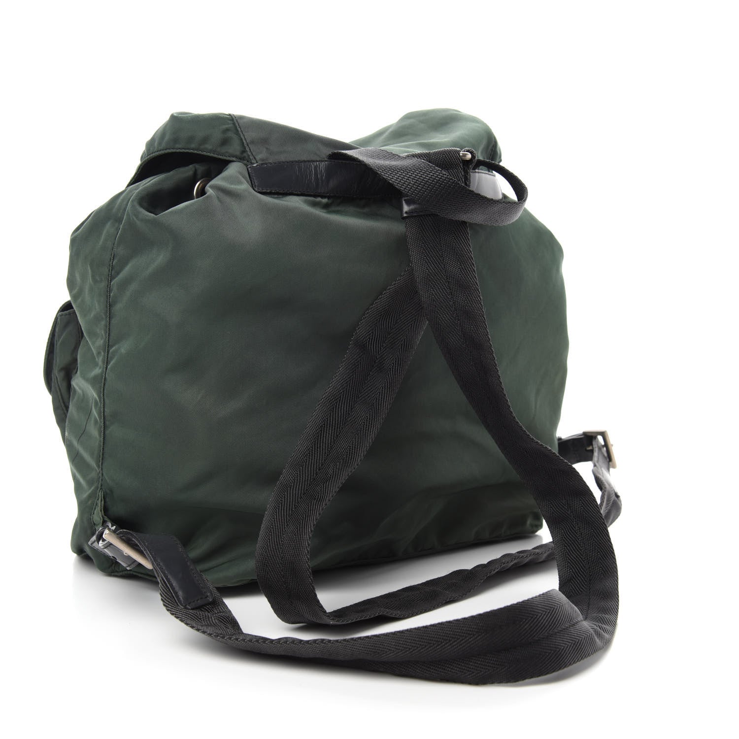 Prada Nylon Vela Large Backpack Green 3 of 15