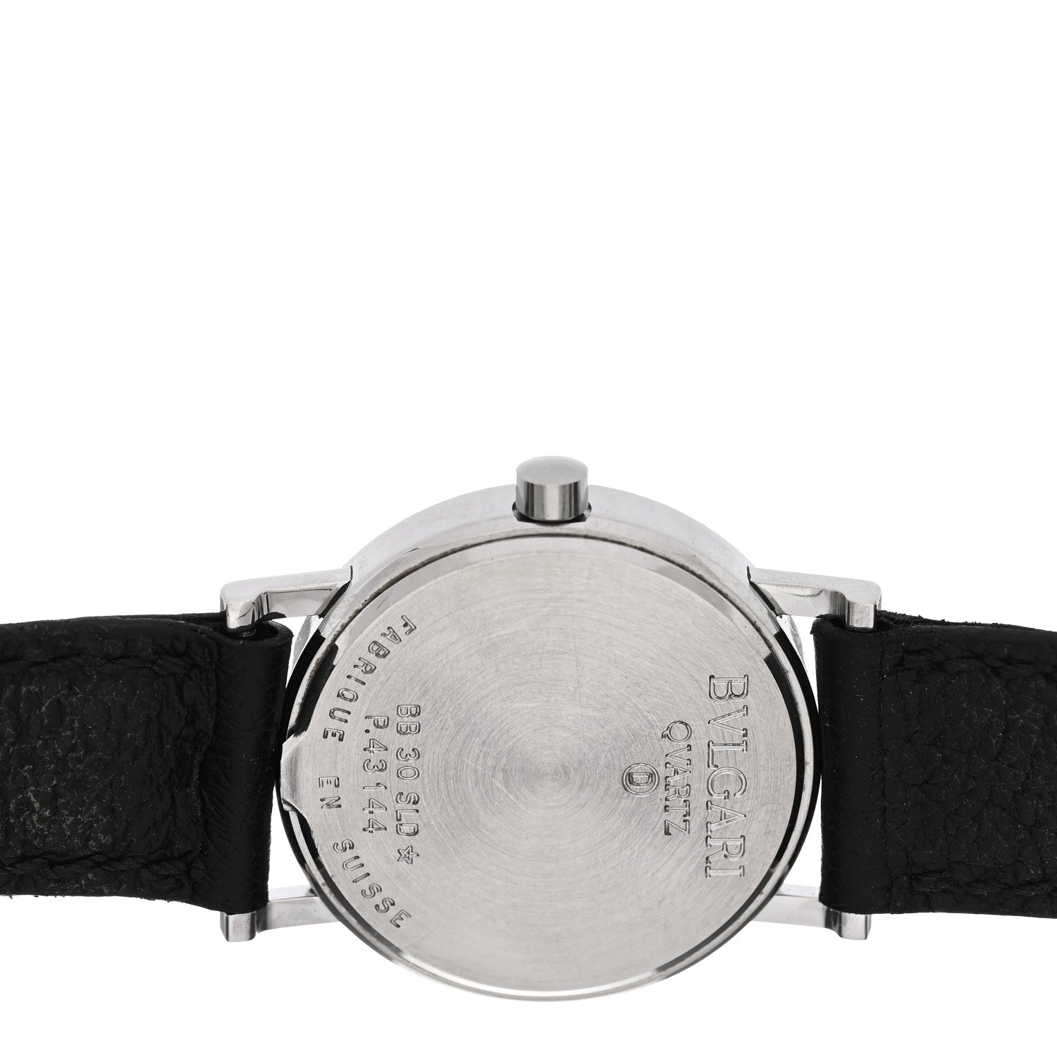 Bulgari Stainless Steel Calfskin 30mm Quartz Watch Black 4 of 4