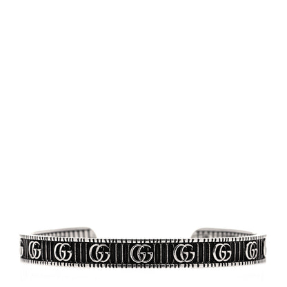 Gucci Sterling Silver Double G Marmont Cuff Bracelet 2 of 8