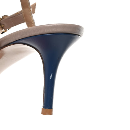 Valentino Garavani Calfskin Nappa Rockstud Ankle Strap 65mm Pumps 39 Indaco Poudre 10 of 11