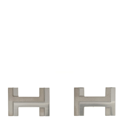Hermes Palladium H Au Carre Cufflinks Silver 1 of 5