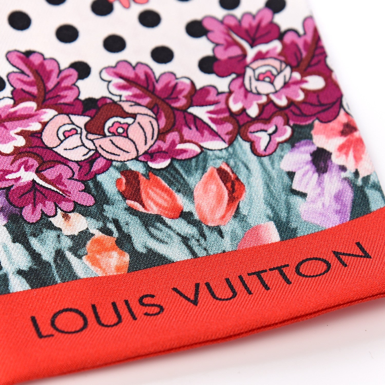 Louis Vuitton Silk Louis In The Garden Bandeau Fuchsia 3 of 3