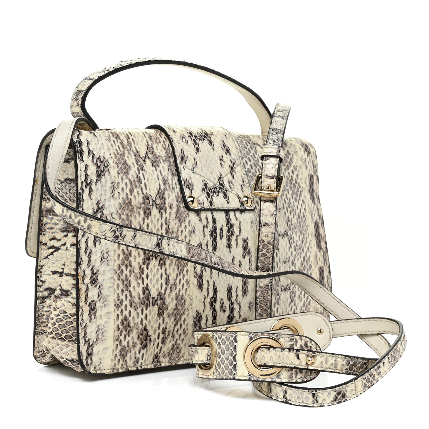 Snakeskin Rebel Crossbody Bag Black